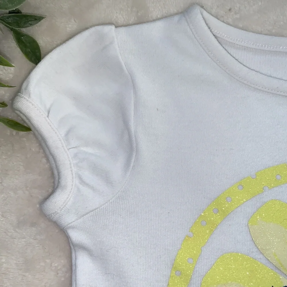 Gymboree White Lemon Slice Top 4T Perfect!